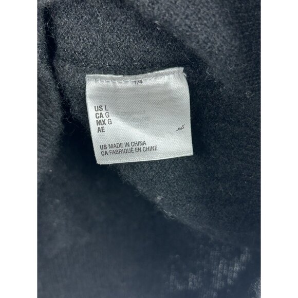 Charter Club Sweater Womens Large Pullover Black Luxury Preppy Cashmere Casual - Picture 9 of 9